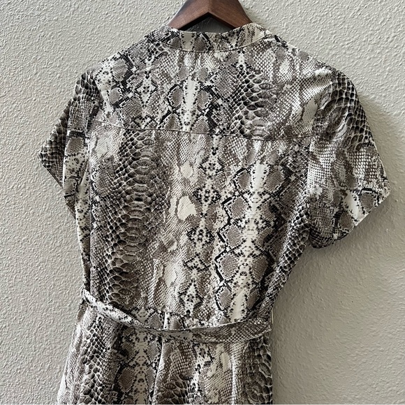 NANETTE LEPORE Brown Snakeskin Print Dress Size 4 - Picture 5 of 12